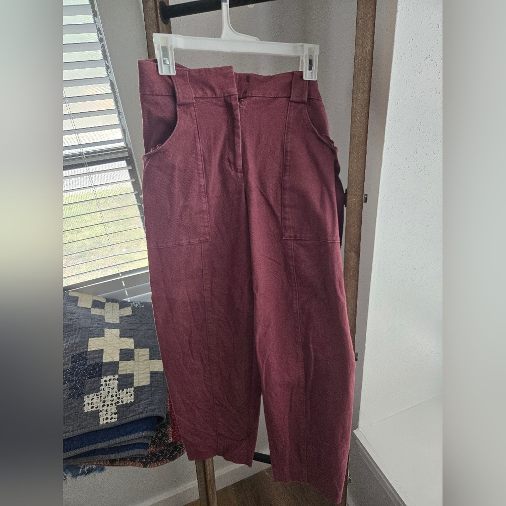 6 Tall/Long Express Women's Ankle Pants in Dusty Rose